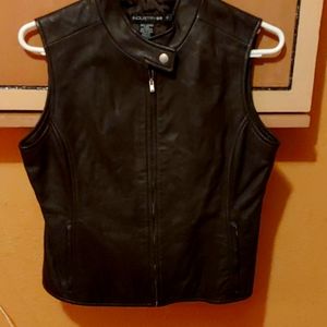 Leather vest